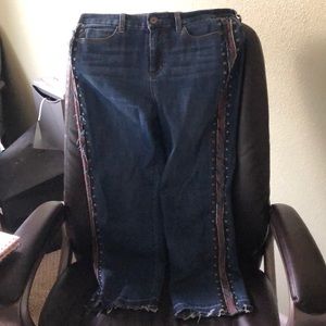 Liverpool ankle length jeans with side detailing